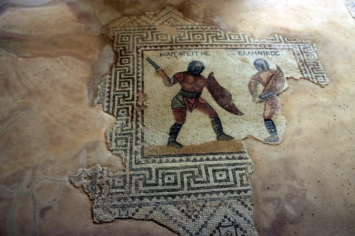 Mosaik im Haus der Gladiatoren