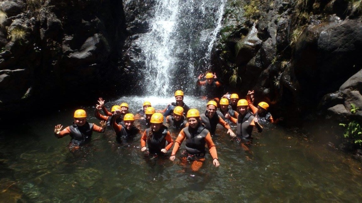 Canyoning-Gruppe