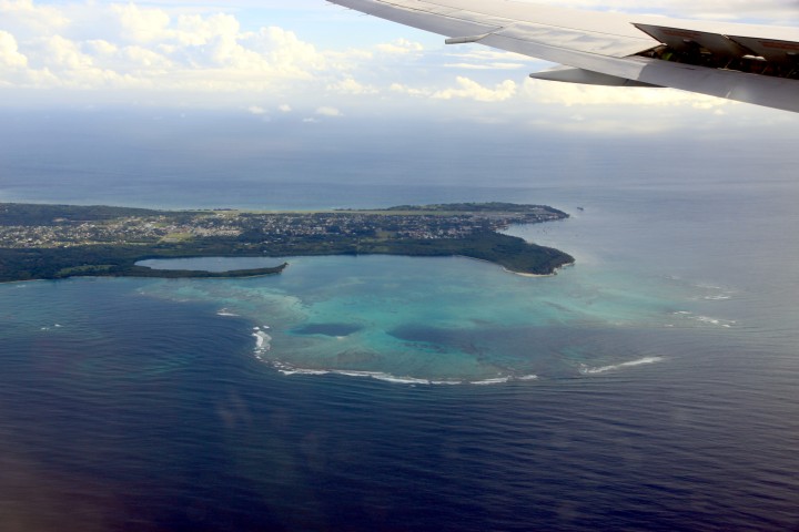 Anflug auf Crown Point