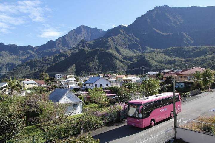 Cilaos mit Sonne